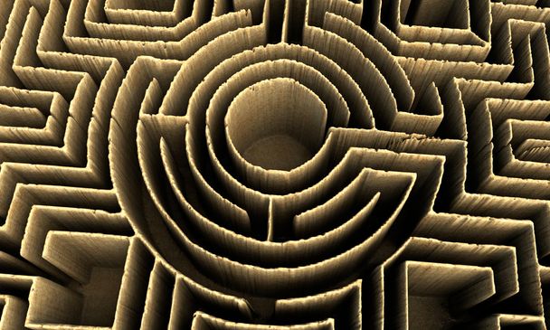 Konzeptlabyrinth - Foto, Bild