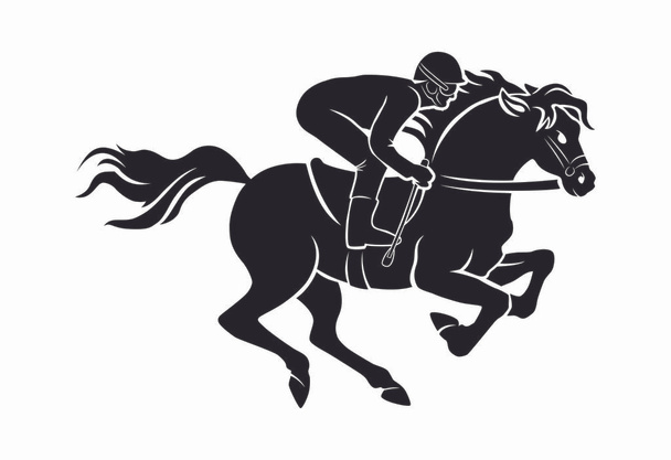 ló versenyautó ikon, vektoros illusztráció - Vektor, kép