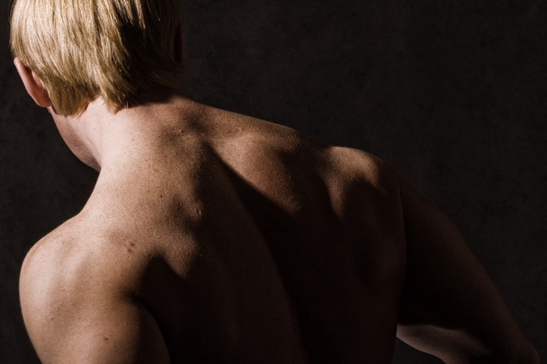 Muscular male back - Foto, afbeelding