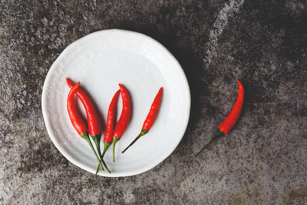 Czerwony mały chilli z Wietnamu - Zdjęcie, obraz