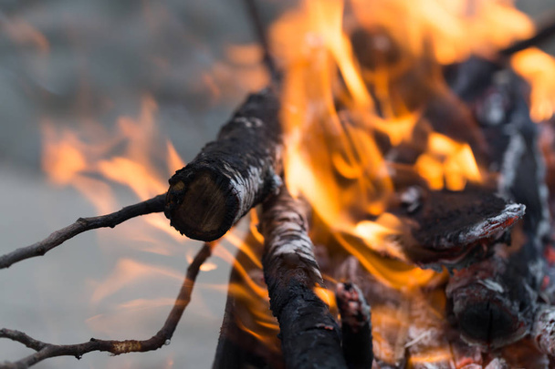 background from the burning charcoal - Valokuva, kuva