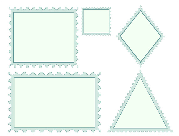 Blank stamps frames - Vector, Image