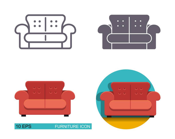 Icone vettoriali del divano
. - Vettoriali, immagini