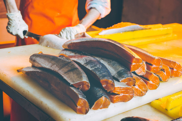 balık deniz ürünleri fabrikası - Fotoğraf, Görsel