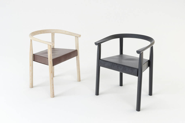 Sillas de Tokio aisladas en presentaciones de muebles / blancos
 - Foto, Imagen