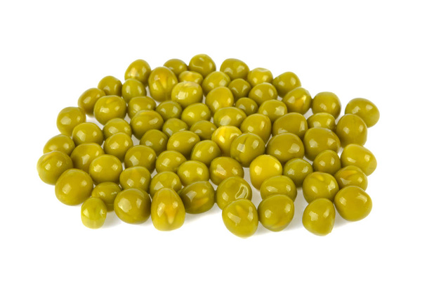 green canned peas on a bowl on a white background - Foto, immagini