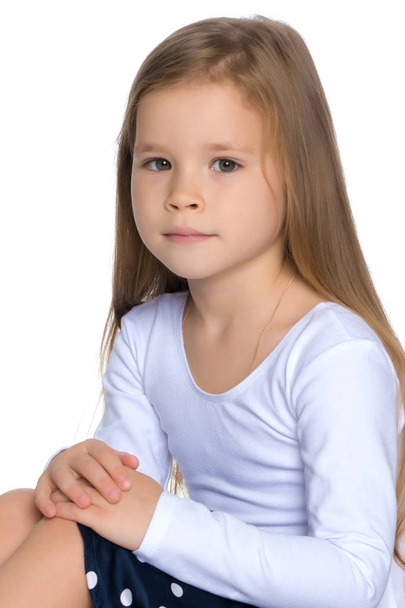 Portrait of a little girl close-up. - Zdjęcie, obraz