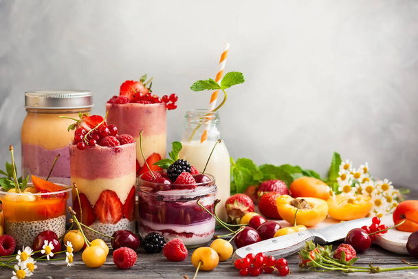 Fruit berry smoothie  - Photo, image