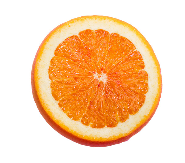 Sliced orange isolated on white background - Foto, afbeelding