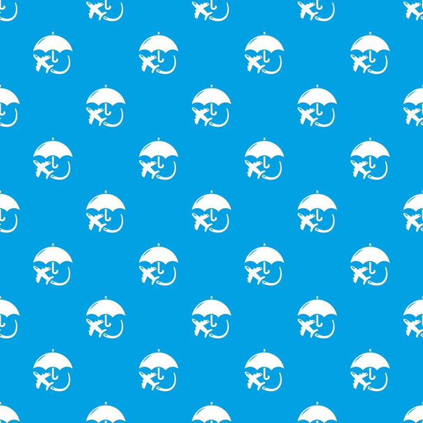 Insurance fly pattern vector seamless blue - Vector, afbeelding