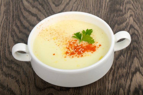 Sýrová polévka s kořením - Fotografie, Obrázek