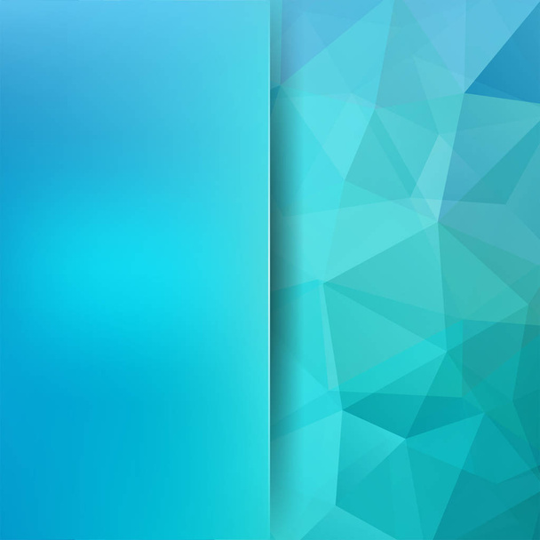 ブルーの幾何学的図形の背景。ガラスと背景をぼかし。カラフルなモザイク パターン。ベクター Eps 10。ベクトル図 - ベクター画像