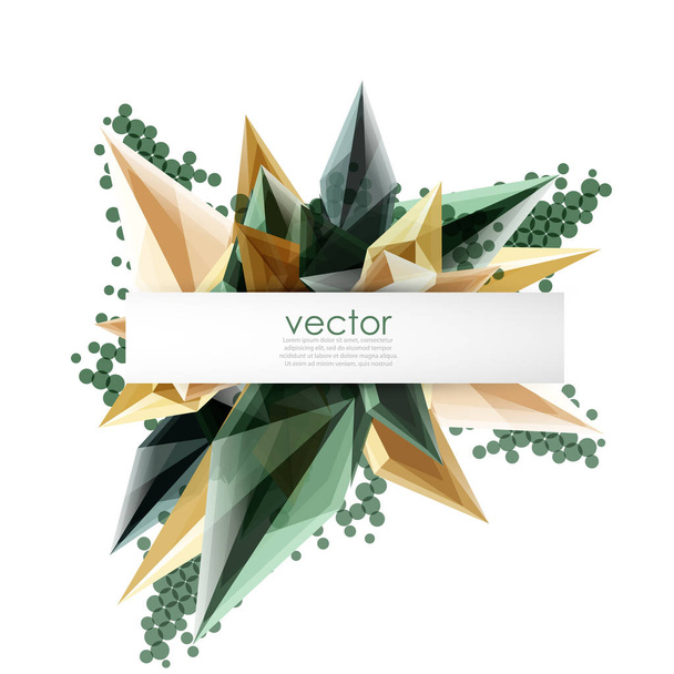 Cristales florecientes coloridos vector fondo abstracto
 - Vector, imagen
