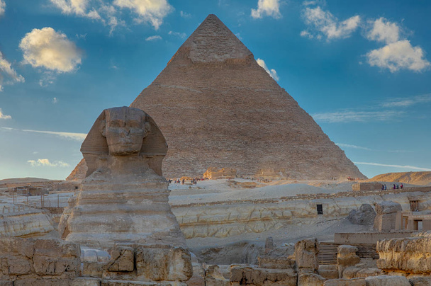 Pyramidy v Gíze Sphynx - Fotografie, Obrázek