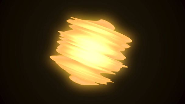 De achtergrond van de abstracte vurige bol met lumineuze wervelende achtergrond. Gloeiende bol. Ronde frame met lichte kringen lichteffect schitteren - Foto, afbeelding