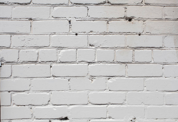 white brick wall background in rural room, - Foto, imagen