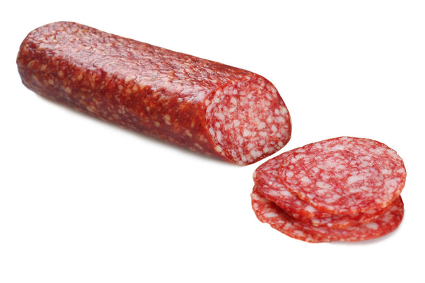 Fresh salami sausage - Photo, Image
