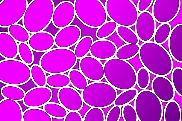 Oval pattern in fashion trend colors, pink background - Foto, Bild