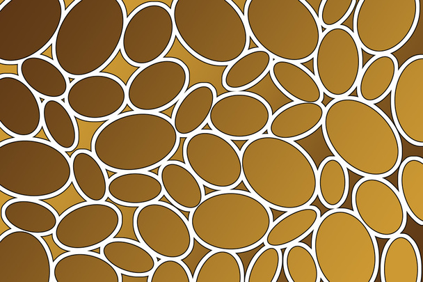 Oval pattern in fashion trend colors, brown background - Foto, Bild