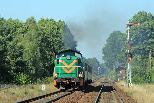 Пассажирский поезд, проходящий через страны
 - Фото, изображение