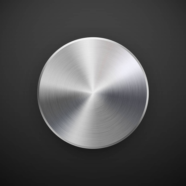 Metal Circle Badge - Вектор,изображение