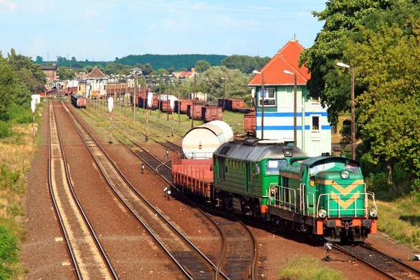 vlak posun na nákladové nádraží - Fotografie, Obrázek