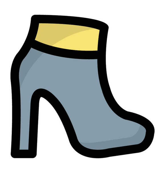 A high heel fashionable stiletto  - Вектор,изображение