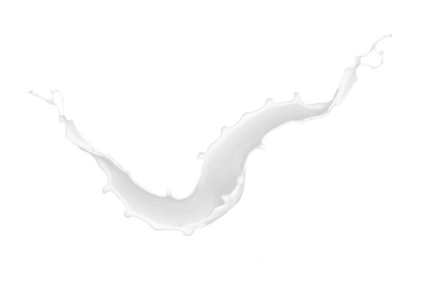 Abstract splash of milk isolated on white background - Foto, Imagen