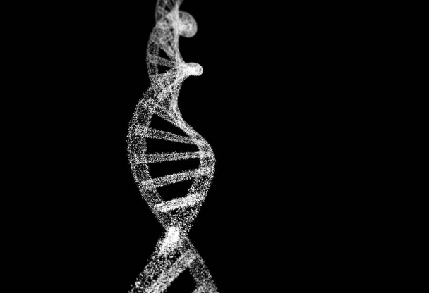 ADN, modèle d'hélice en santé et médecine et concept de technologie
 - Photo, image
