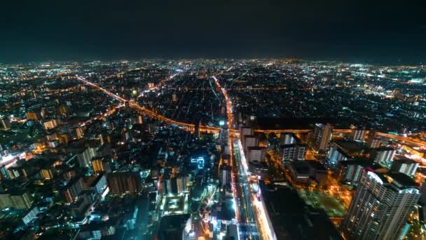 Time-lapse of Osaka from high above - Felvétel, videó
