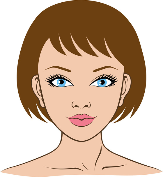 Face of young woman for spa, health and beauty - Вектор,изображение