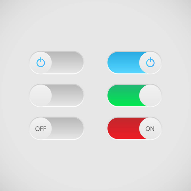On Off Buttons Illustration - Vector, afbeelding