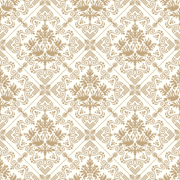 Seamless royal golden wallpaper - Vector, Image