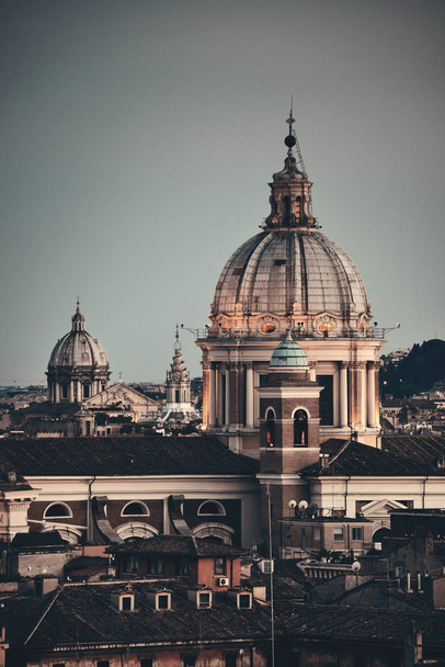 Dome of Rome historic architecture closeup, Italy - Foto, imagen