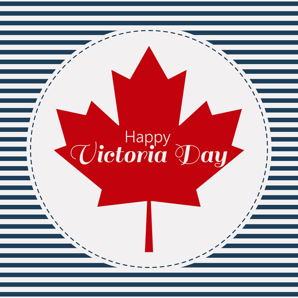 Vector illustration greeting card of Happy Victoria Day. - Vektori, kuva