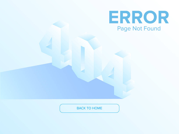 404 página de error no se encuentra en el estilo 3D gráfico vectorial
 - Vector, imagen