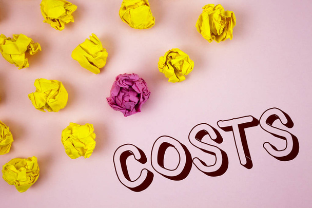 Text sign showing Copyright Motivational Call. Conceptual photo Finance department showcase the total production calculation written on plain Pink background Crumpled Paper Balls next to it. - Photo, Image