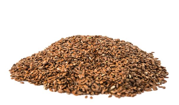 hnědé lněné semínko - Fotografie, Obrázek