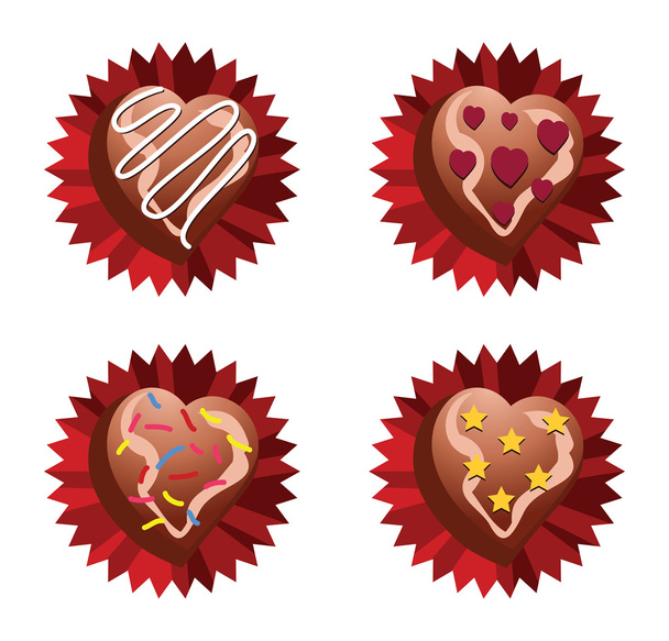 Choco-szerelem - Vektor, kép