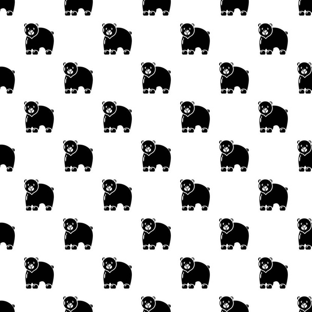 Canadian bear pattern vector seamless - Διάνυσμα, εικόνα