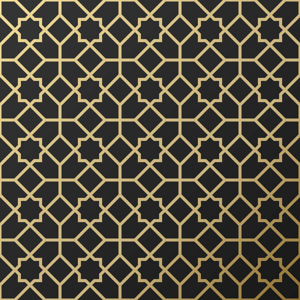 Background with seamless pattern in islamic style - Vector, Image