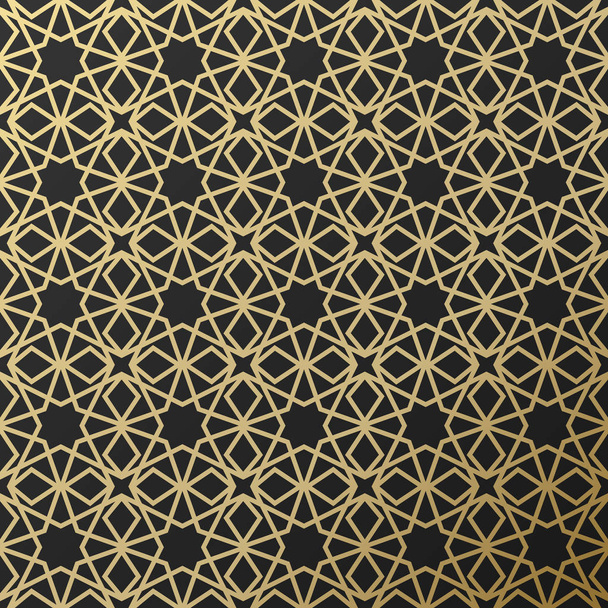 Background with seamless pattern in islamic style - Vector, Image
