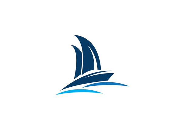 Cruise ship Logo Template - Vector, Image