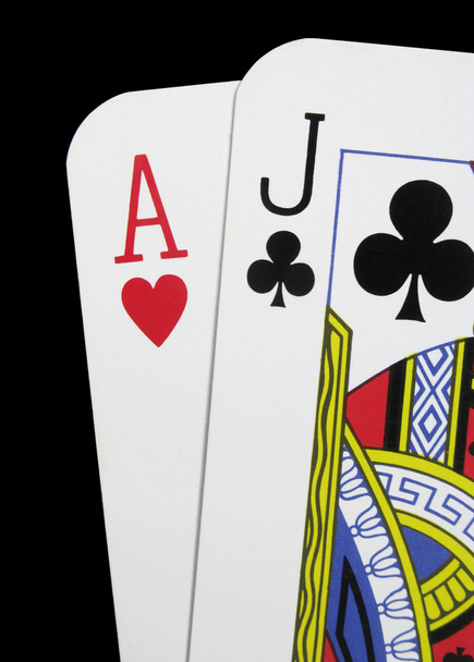 Primer plano blackjack jugando a las cartas
 - Foto, Imagen