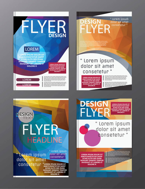 Polygone Modern Brochure Layout design template.Flyer Leaflet cov
 - Vecteur, image