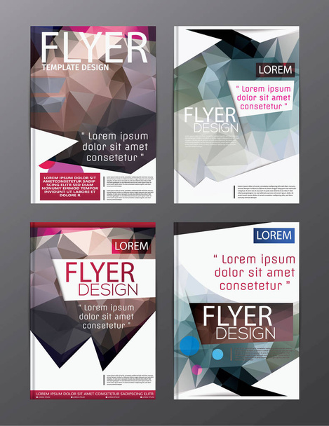 Lay-out ontwerp sjabloon jaarlijkse verslag Flyer Leaflet moderne backgr - Vector, afbeelding
