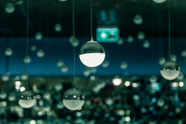 Luxury lighting decoration in blurred home interior - Photo, Image