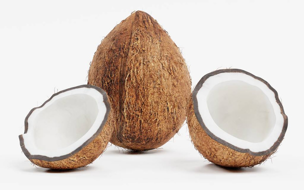 realistické 3d činí z kokosu - Fotografie, Obrázek