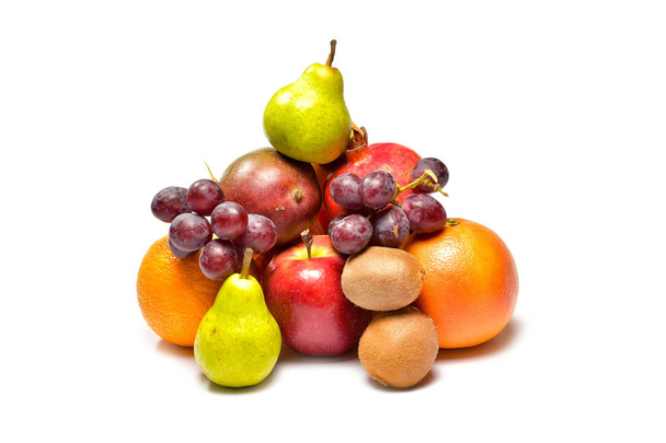 Assortimento di frutti esotici isolati su bianco - Foto, immagini