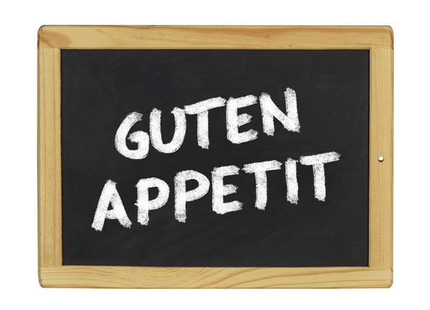 Guten Appetit on a blackboard - Photo, Image